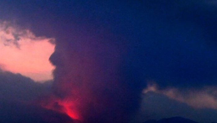 Volcano Erupts In Southern Japan.